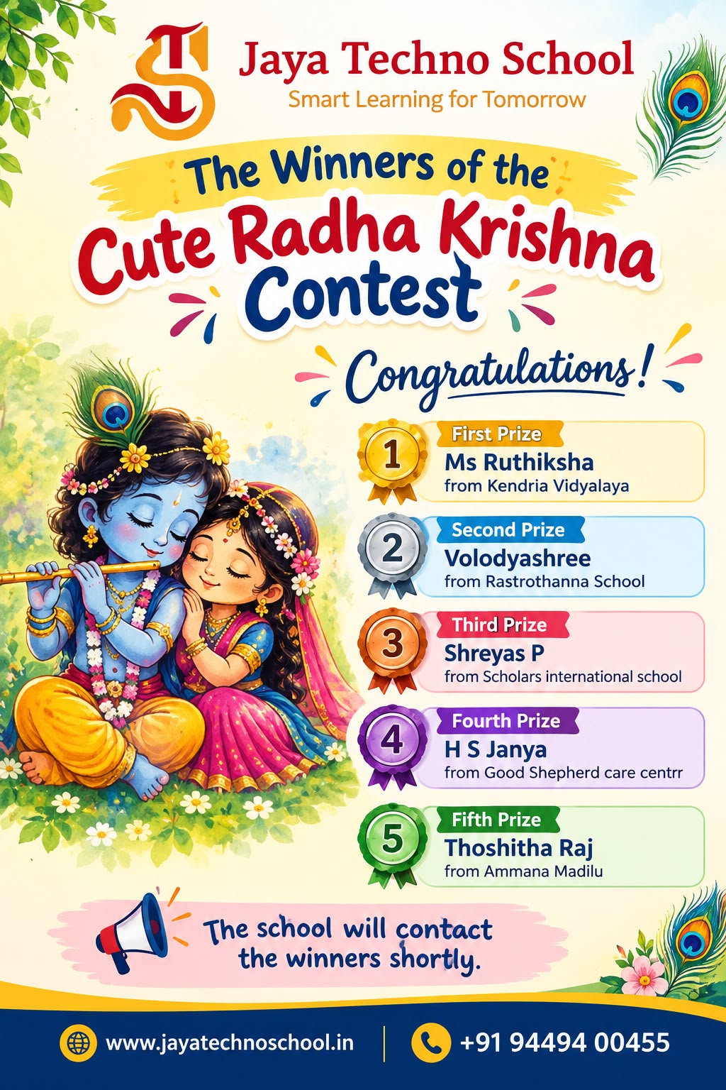 Cute Radha Krishna Contest Winners